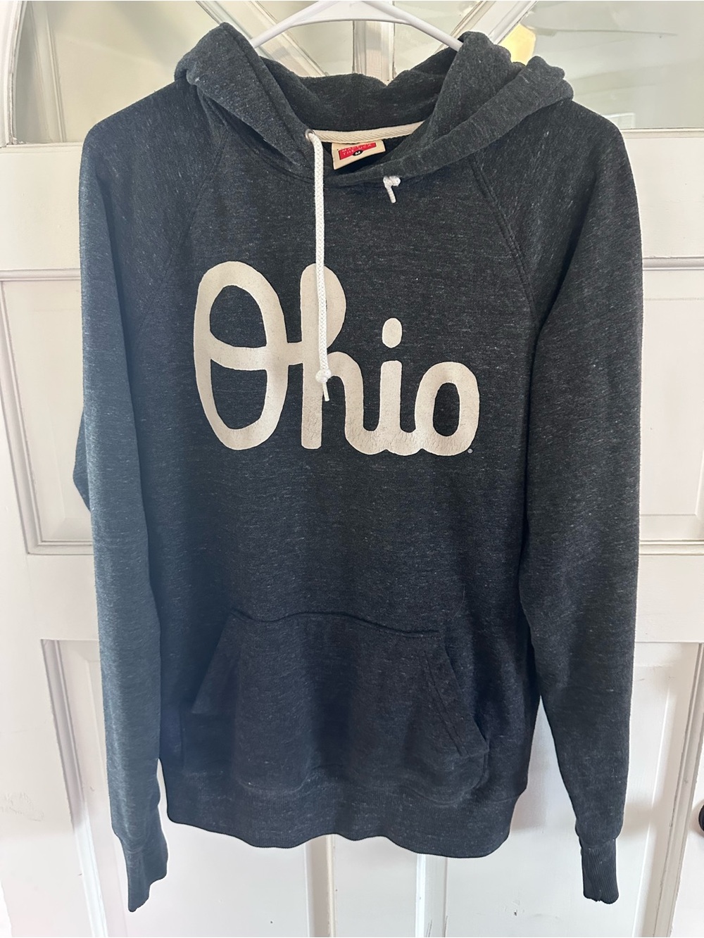 HOMAGE Dark Gray Ohio Hoodie with White Script